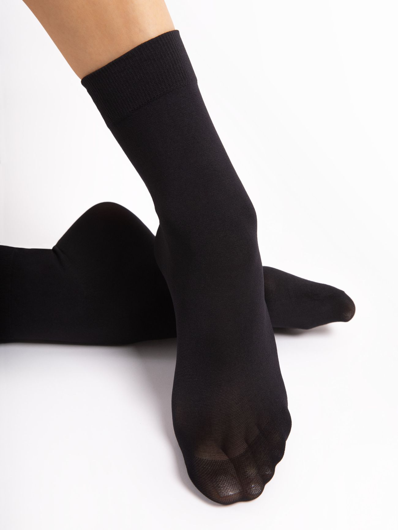 socquette noir 60 deniers