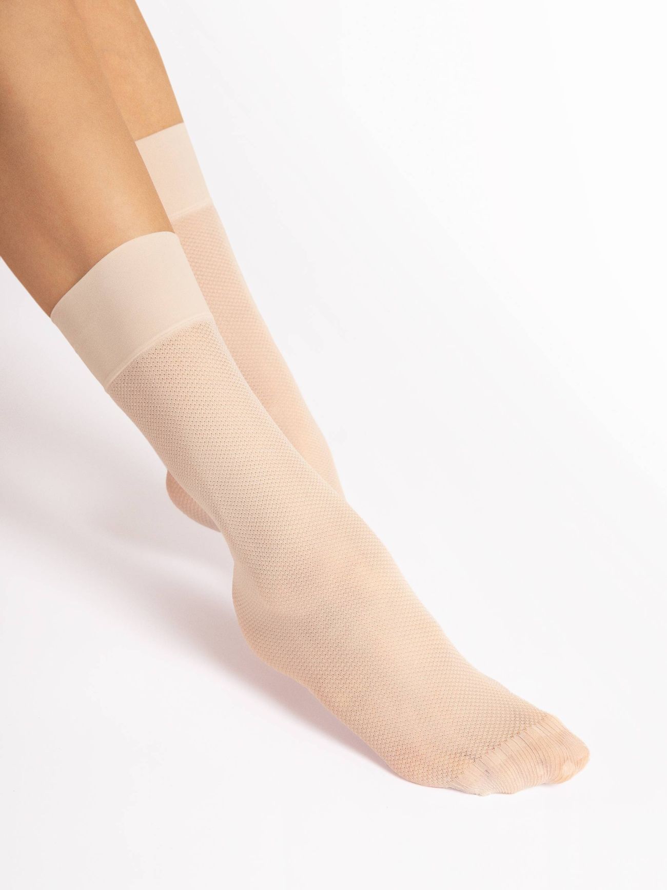 chaussette ecru 20 deniers