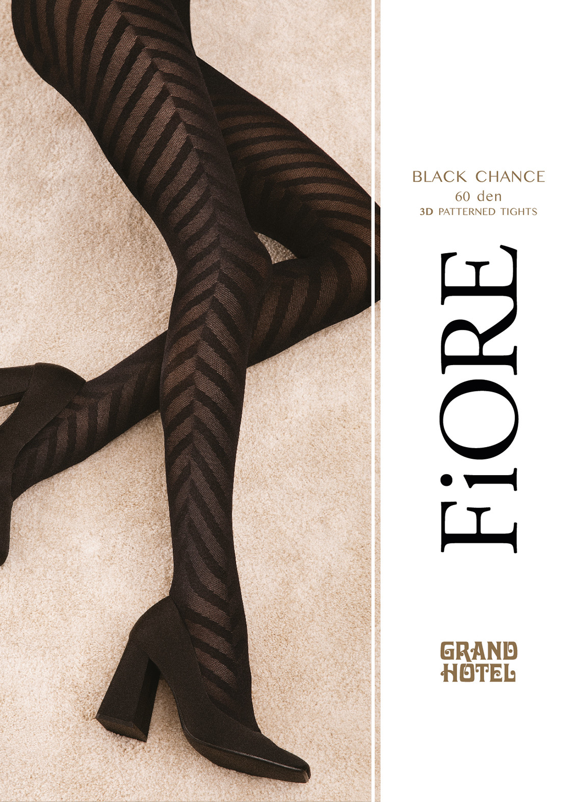 collant fiore noir
