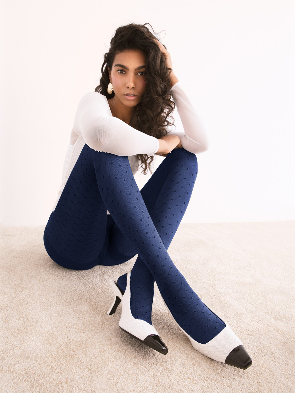 collant bleu fiore