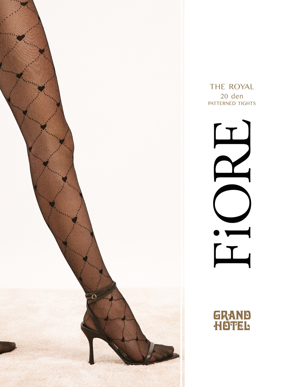 collant fiore royal avec des coeurs