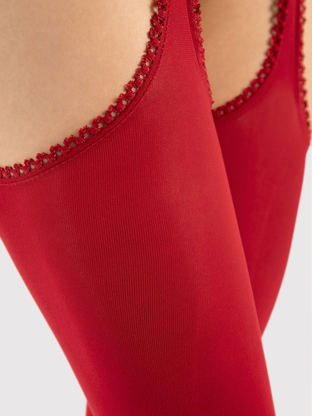 collant ouvert rouge sexy fiore diavola