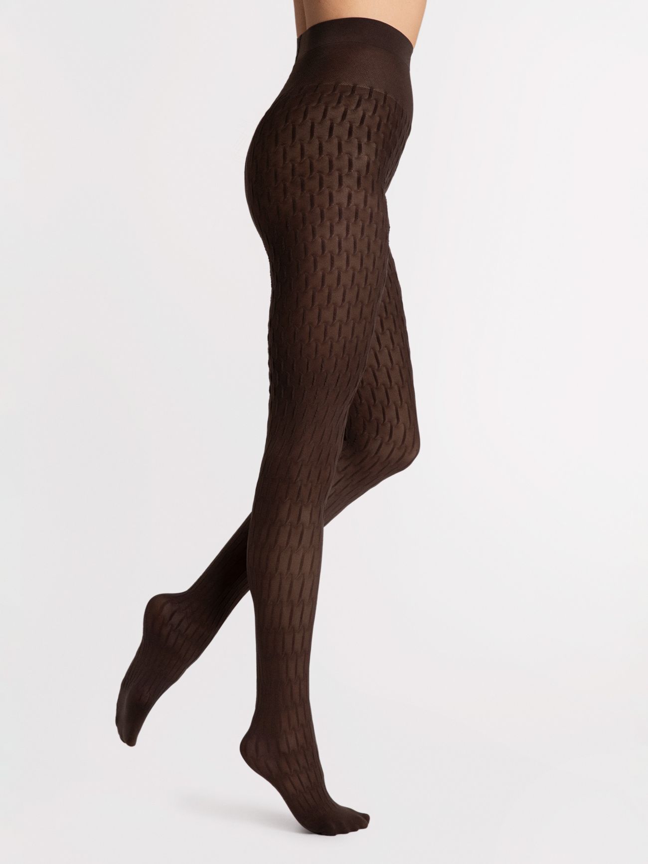collant couleur chocolat fiore 40 deniers