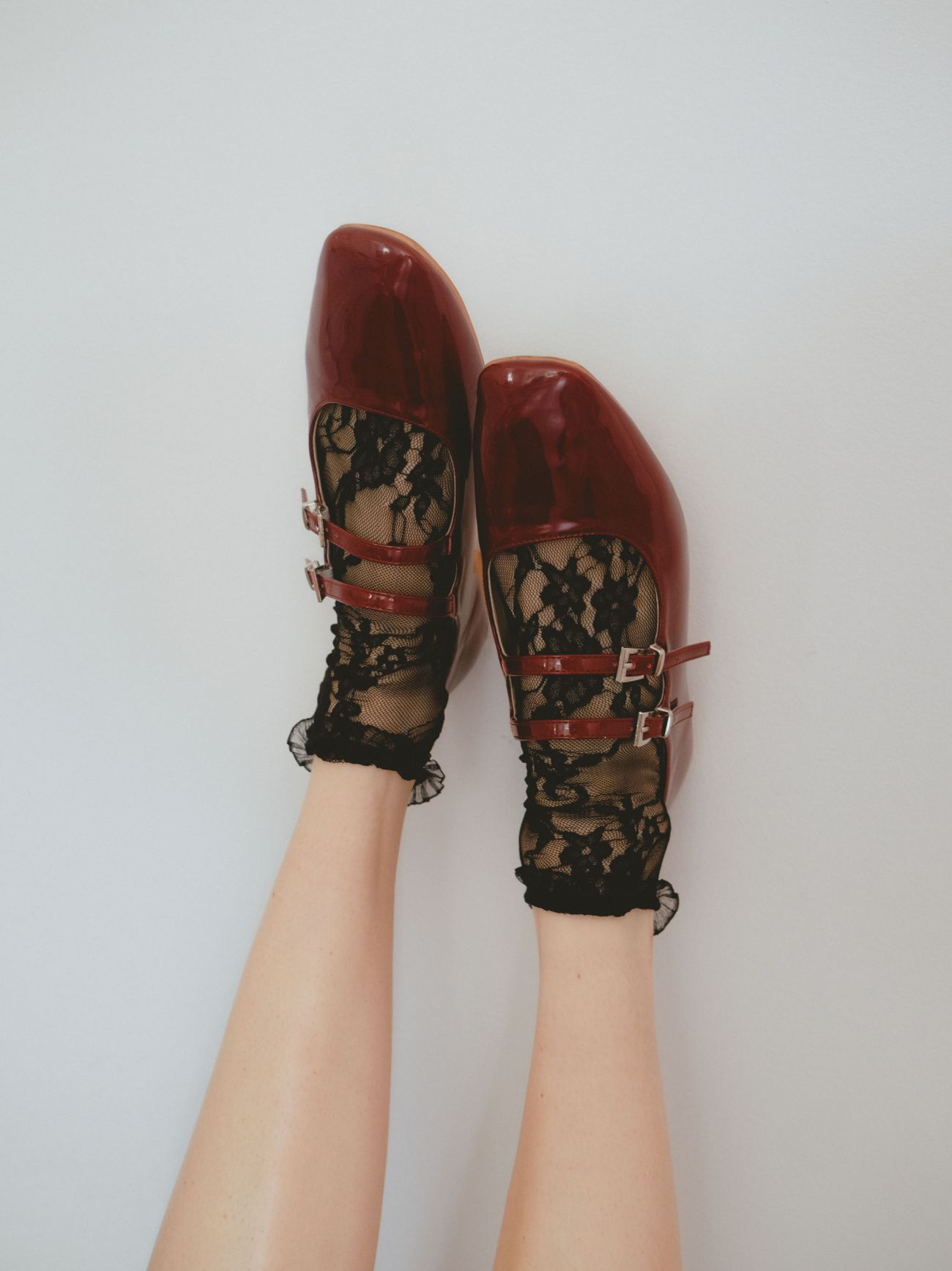 chaussette en dentelle noir fiore