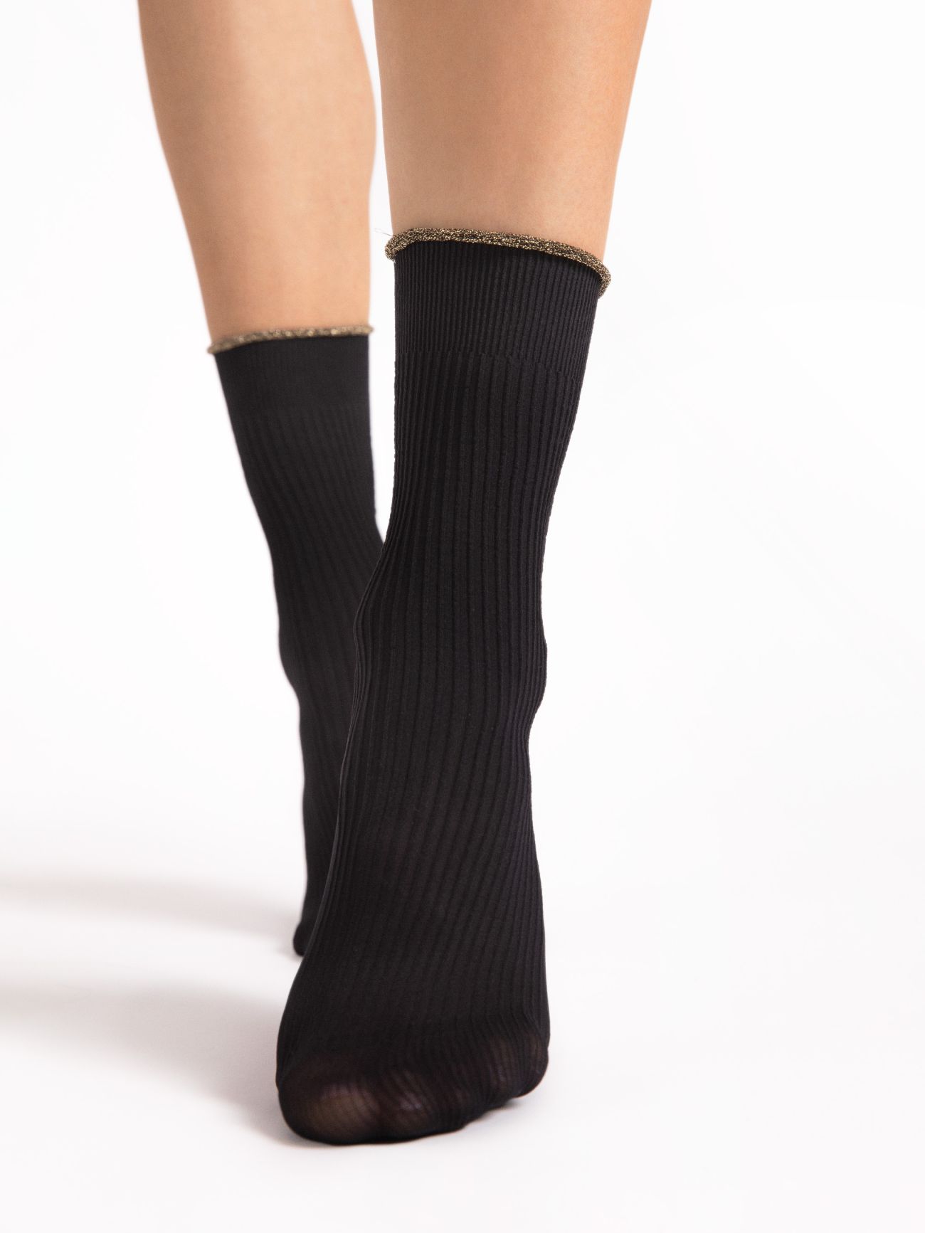 chaussette noir 40 deniers fiore sassy