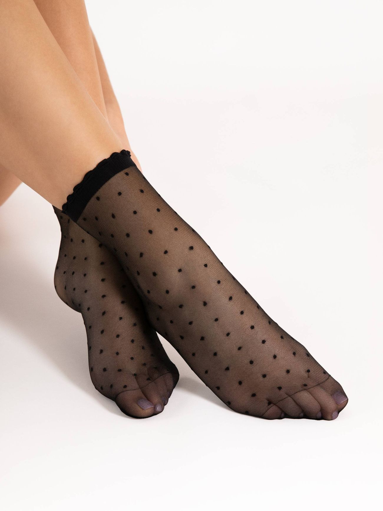 chaussette plumetis voile fiore 20 deniers