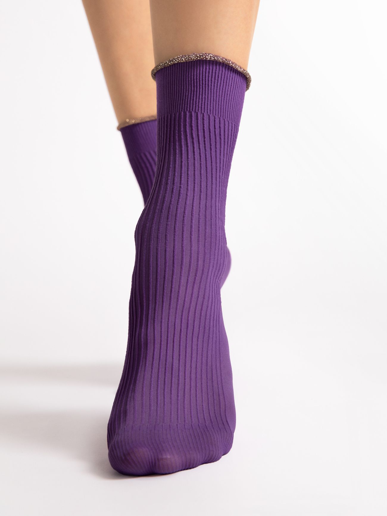 chaussette violette 40 denier fiore sassy