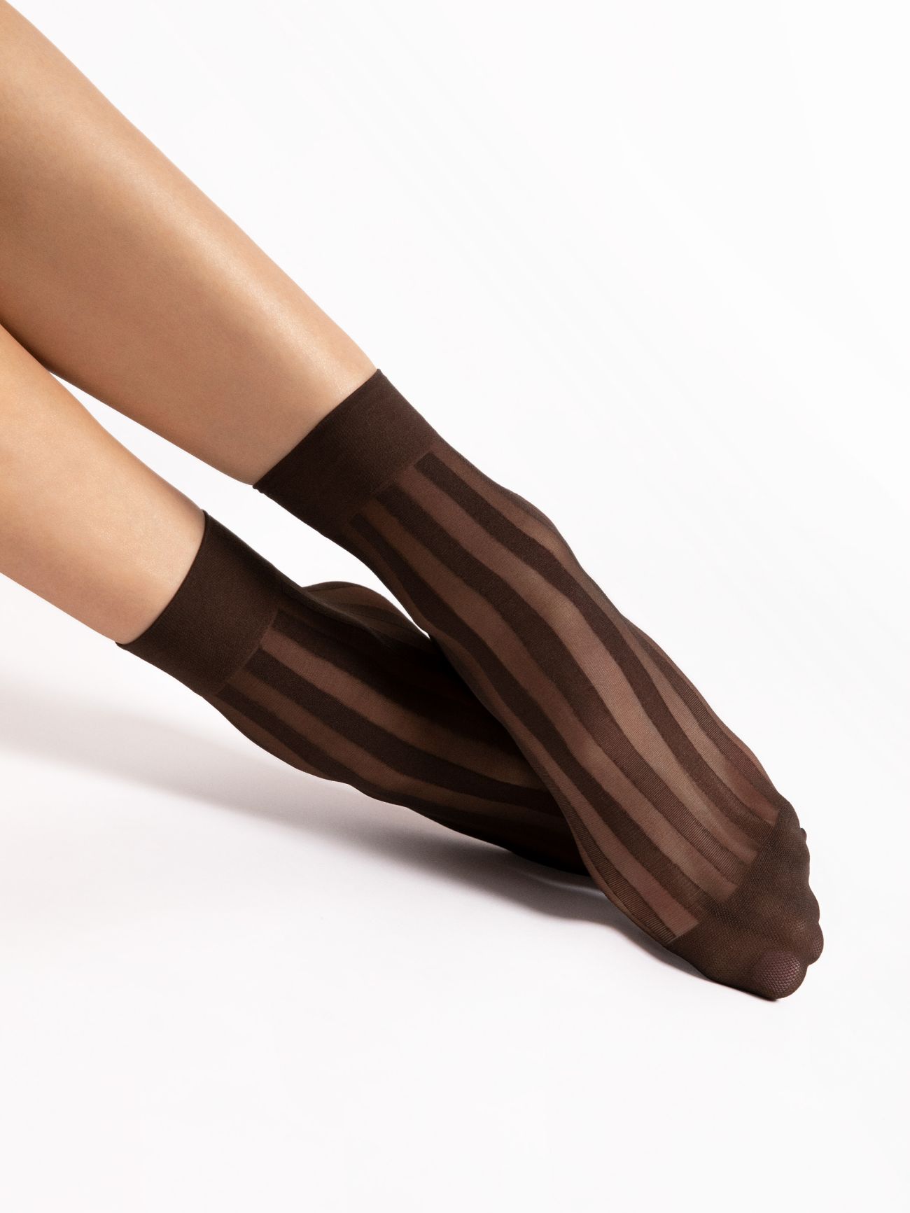 chaussettes fines couleur mocca marron fiore vibe