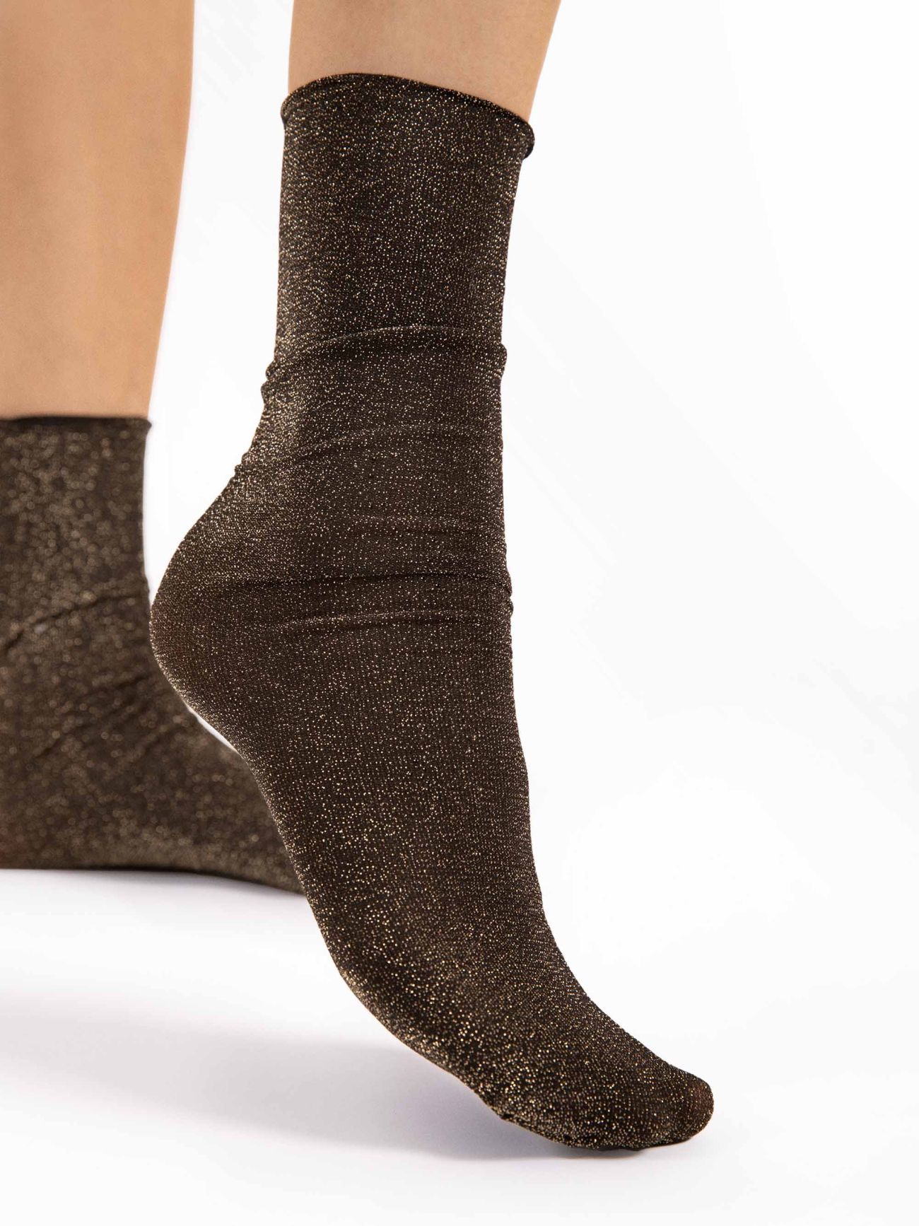 chaussettes couleur or 40 deniers fiore