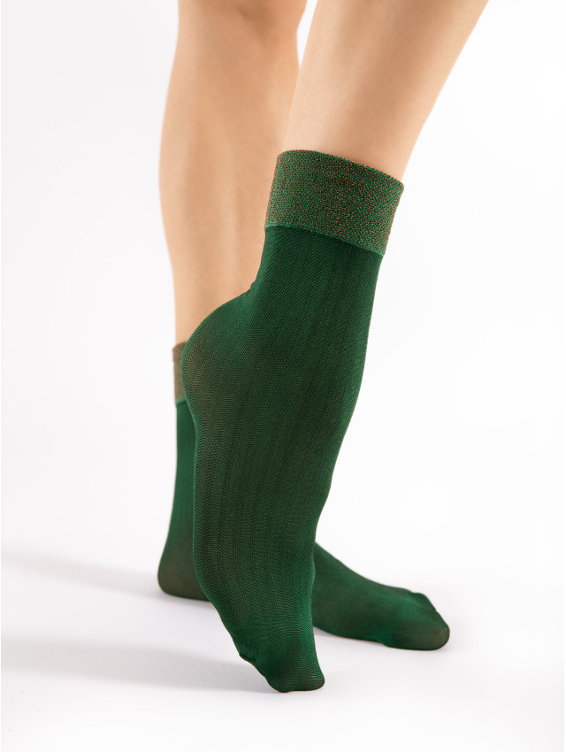 chaussettes noirs verts fiore gilt 40 deniers