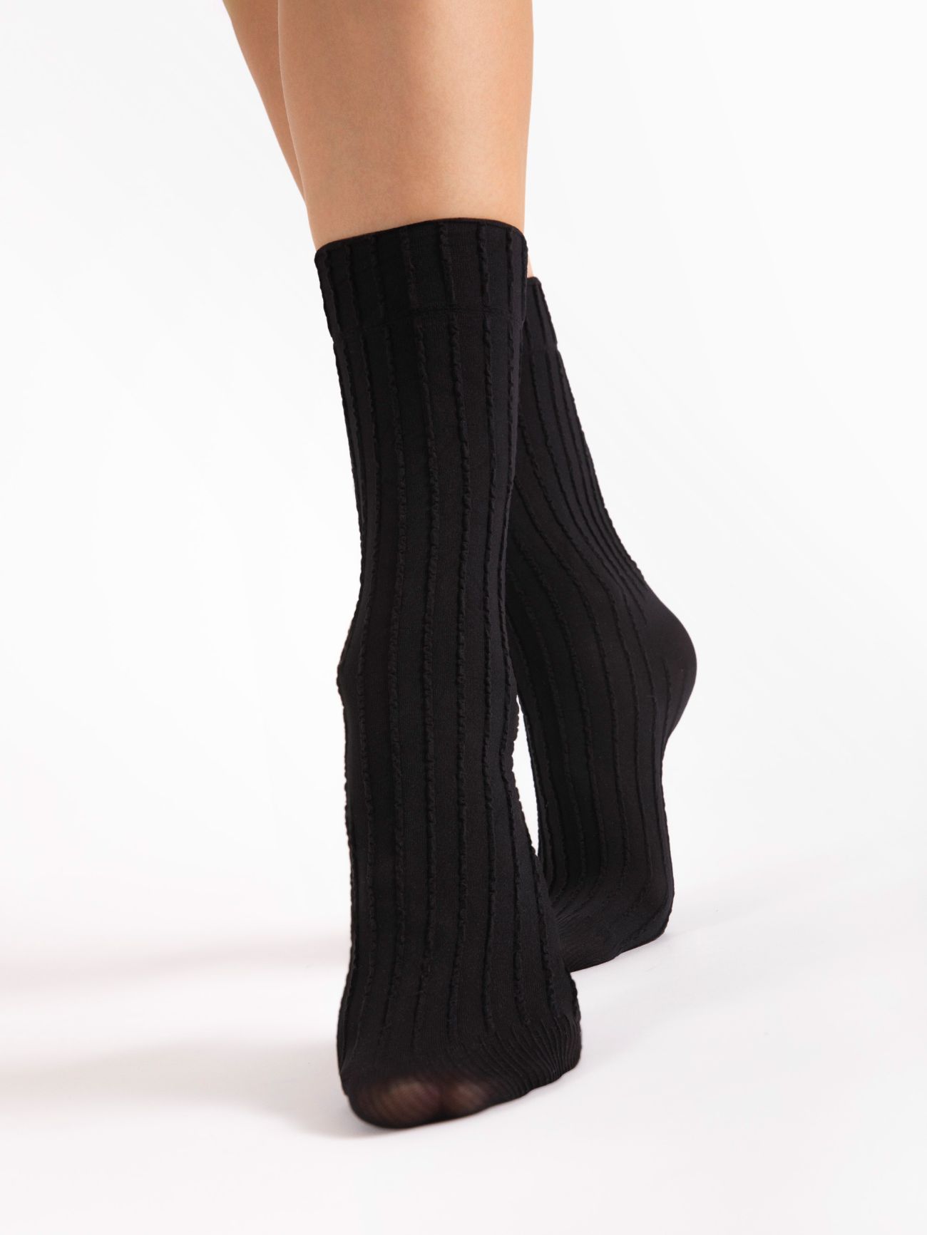 chaussette noir haute 40 deniers fiore basico