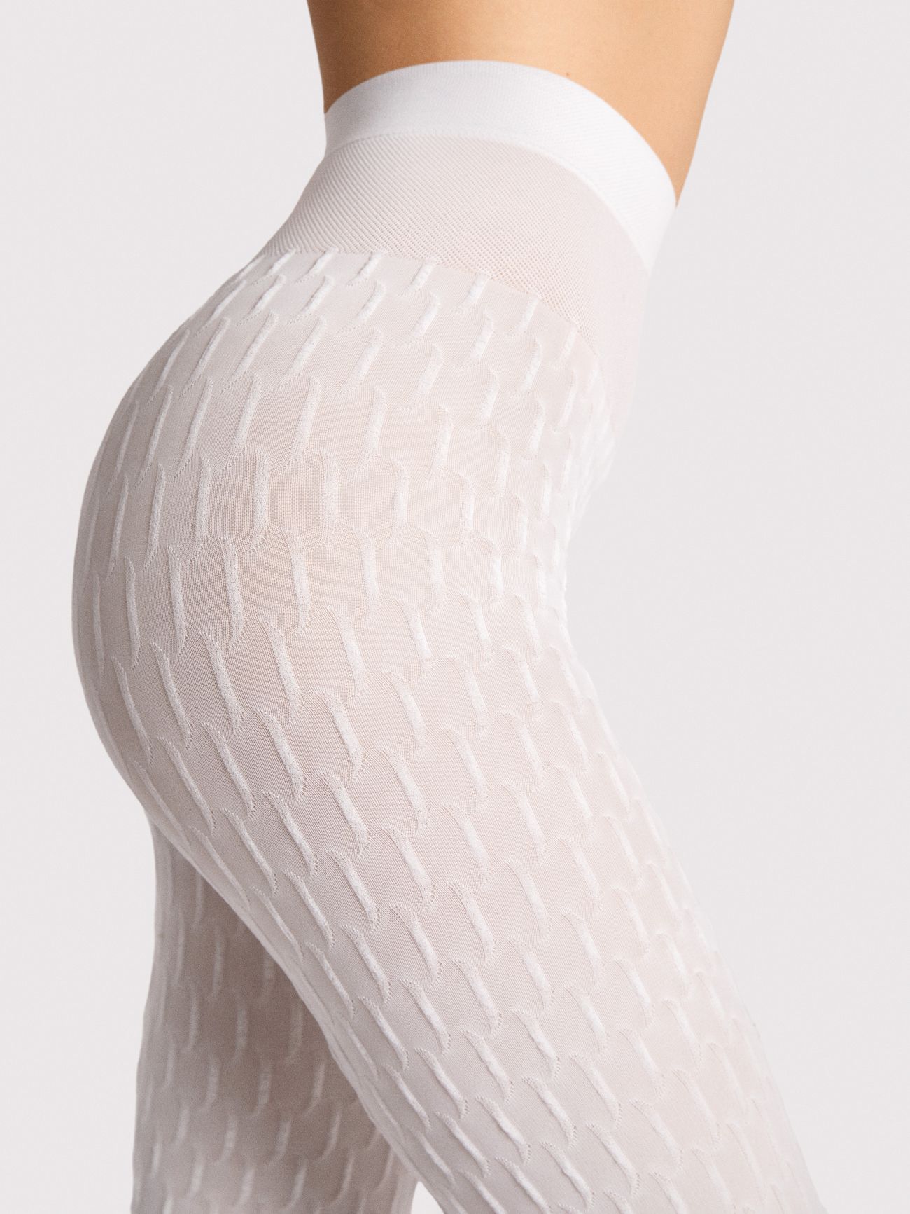 collant blanc 40 den tout doux fiore stereo