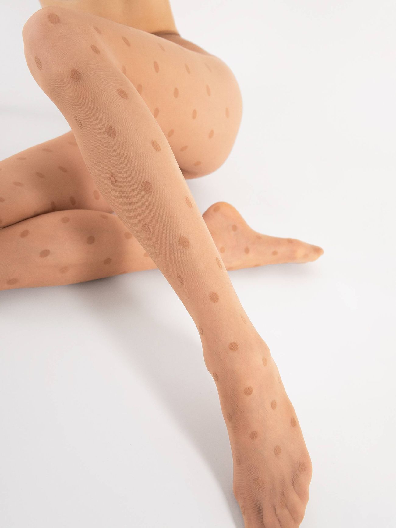 collant plumetis naturel brillant 20 deniers