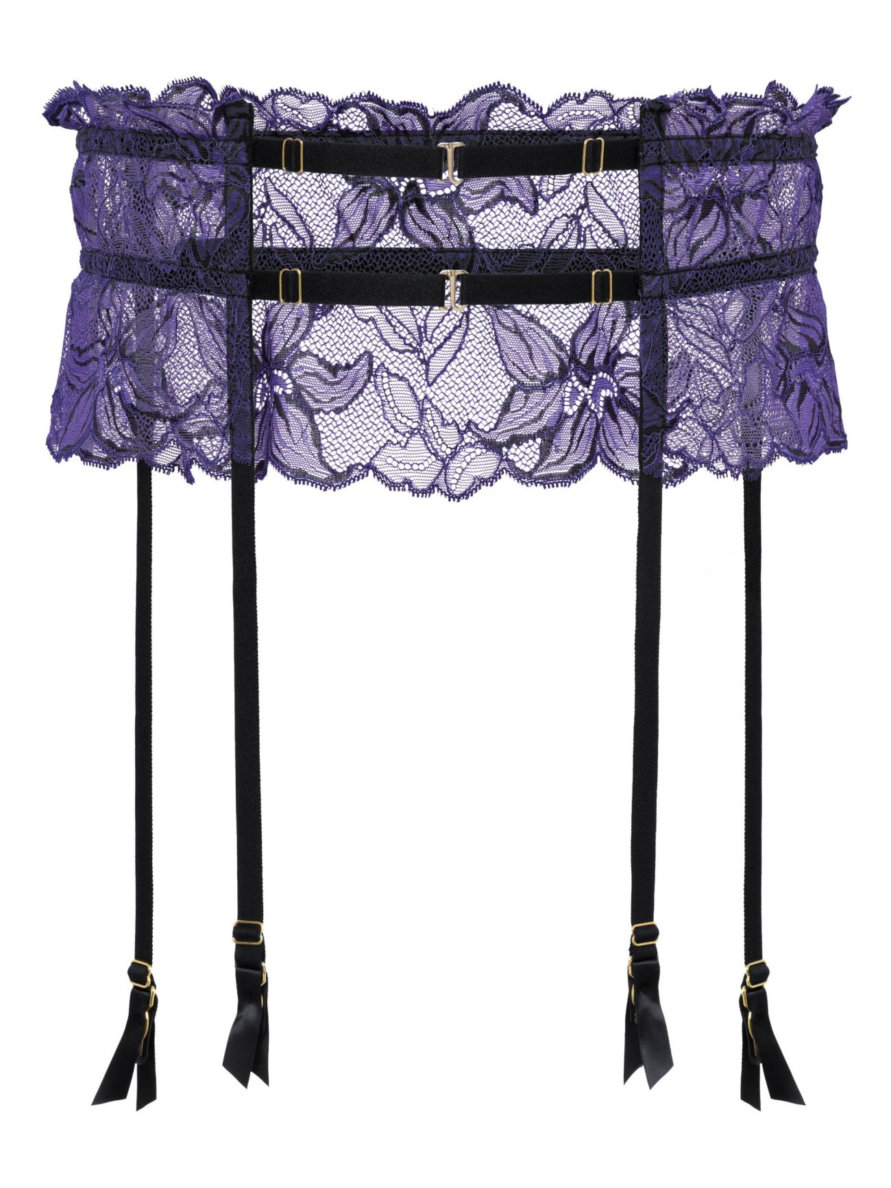 porte jarretelles violet