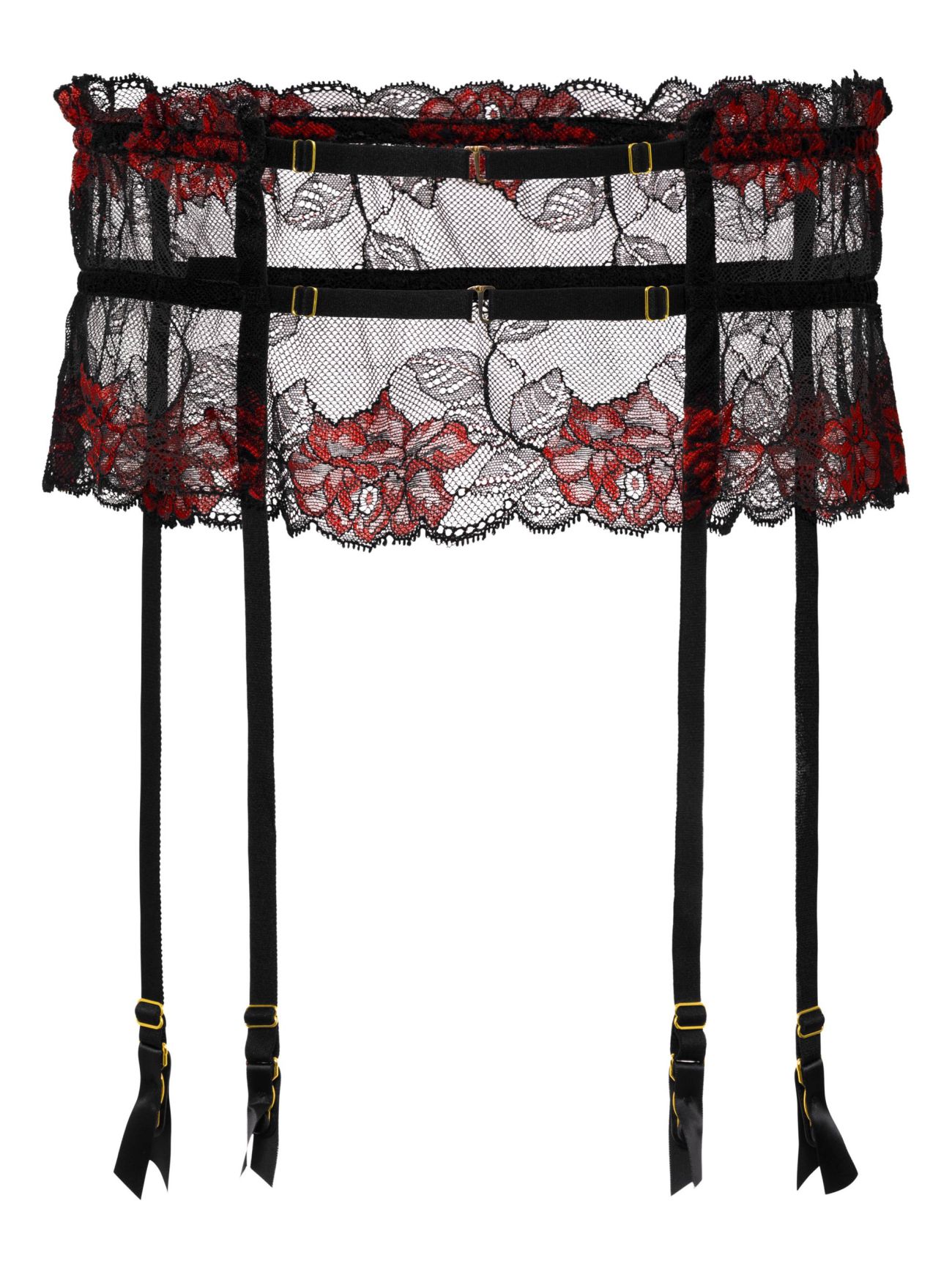 porte jarretelle fiore avec dentelle rose
