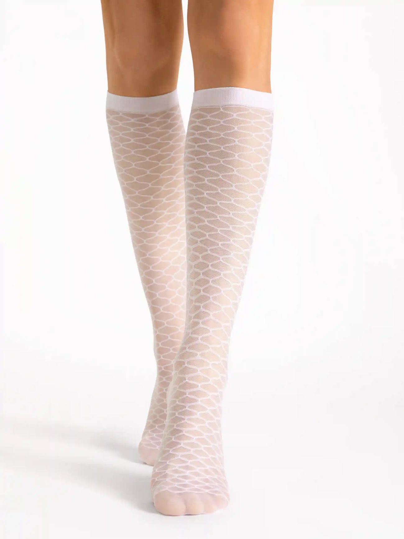 chaussettes blanches 20den
