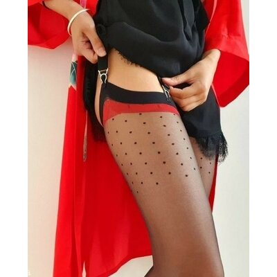 bas porte jarrtelle fiore lovely noir