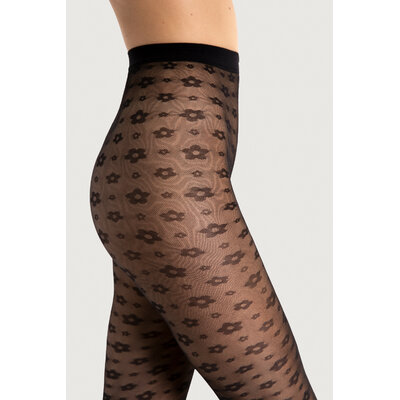 30 deniers noir fiore