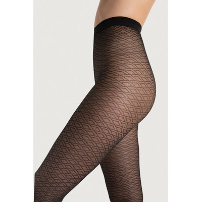 collant noir fantaisie 30 deniers