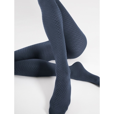 collant hiver bleu