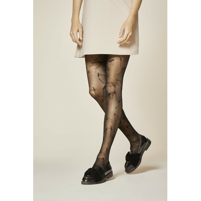collant fleurs 30 deniers