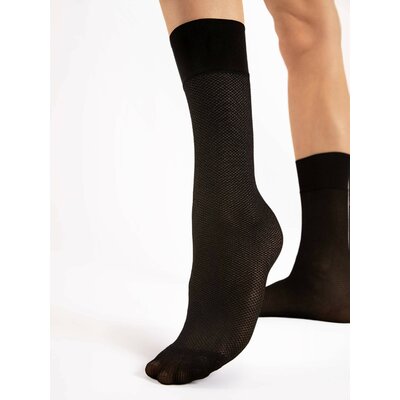 chaussette noir brillante