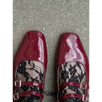 chaussette dentelle noir