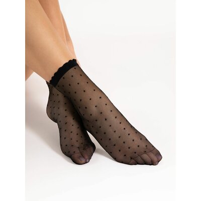 chaussette plumetis voile fiore 20 deniers