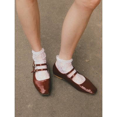 chaussettes en dentelles blanche fiore ismena