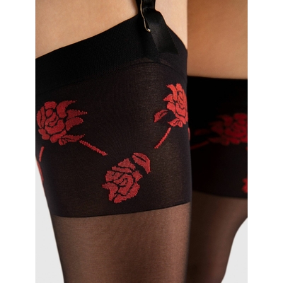 bas jarretelle fiore sabado noir sexy 20 deniers
