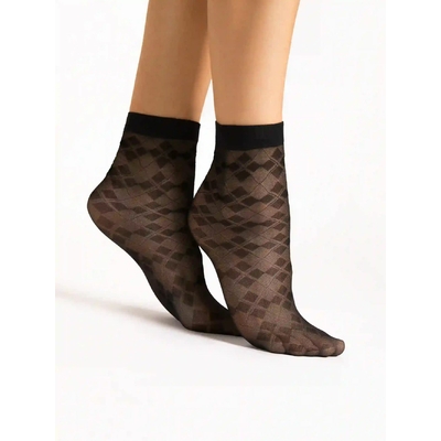 chaussettes una fiore noir