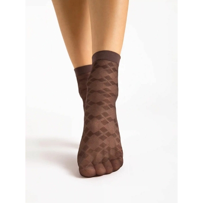 chaussettes courtes couleur chocolat