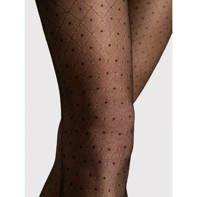 collant noir 20 deniers style graphique