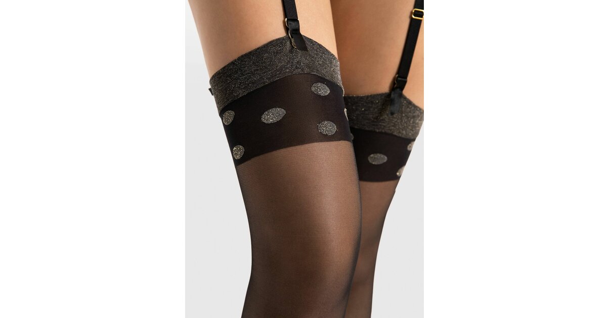 Bas Pour Porte-jarretelles IBICI - Couleur Beige Ivoire, Taille M - Luxe Et Raffiné - Neuf Avec étiquettes