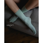 chaussette epaisse couleur menthe