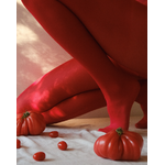 collant epais rouge 40 deniers