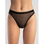 culotte taille haute noir transparente