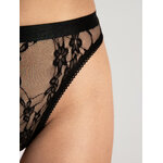 culotte dessin dentelle noir taille haute