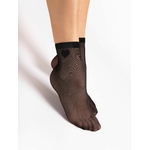 socquette noir avec un coeur