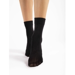 socquettes noires opaques 60 deniers