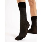 chaussette noir brillante