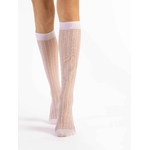chausset blanche  15 deniers linea fiore