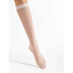 chaussette blanche plumetis blanche 15 deniers