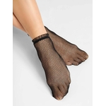 chaussette noir resille