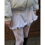 collant en dentelle blanche