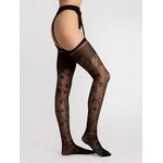 collant ouvert noir fiore amorosa