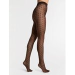 collant 20 deniers mocca fiore bijou