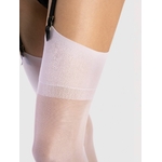 bas jarretelles blanc voile 15 deniers fiore