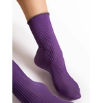 chaussette 40 denier purple fiore sassy