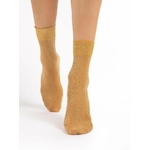 chaussettes brillantes couleur or 60 deniers